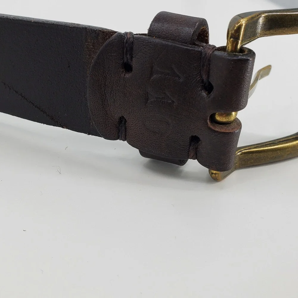 Pioneros Leather Polo Belt Pampa Diamond Blue Navy Red Size 110 Western Aztec
